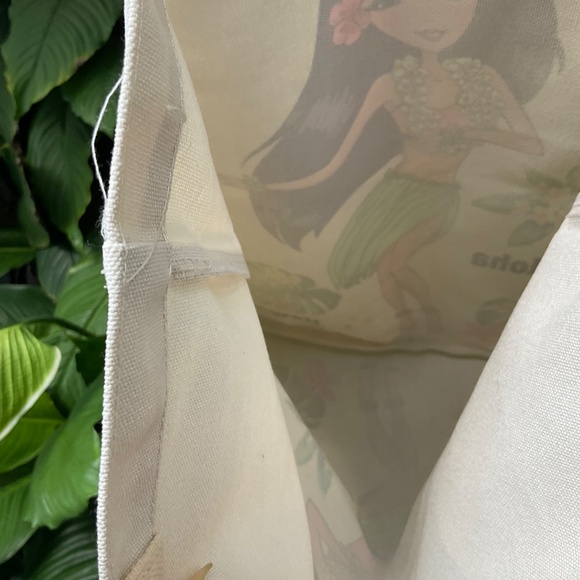 Adorable Hawaii Hula Dancer “Hapa Girls” Canvas Tote Bag - Picture 2 of 3